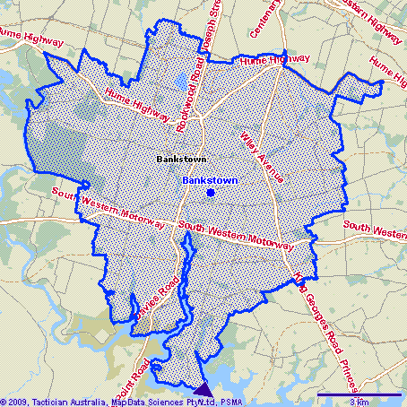 Bankstown Map